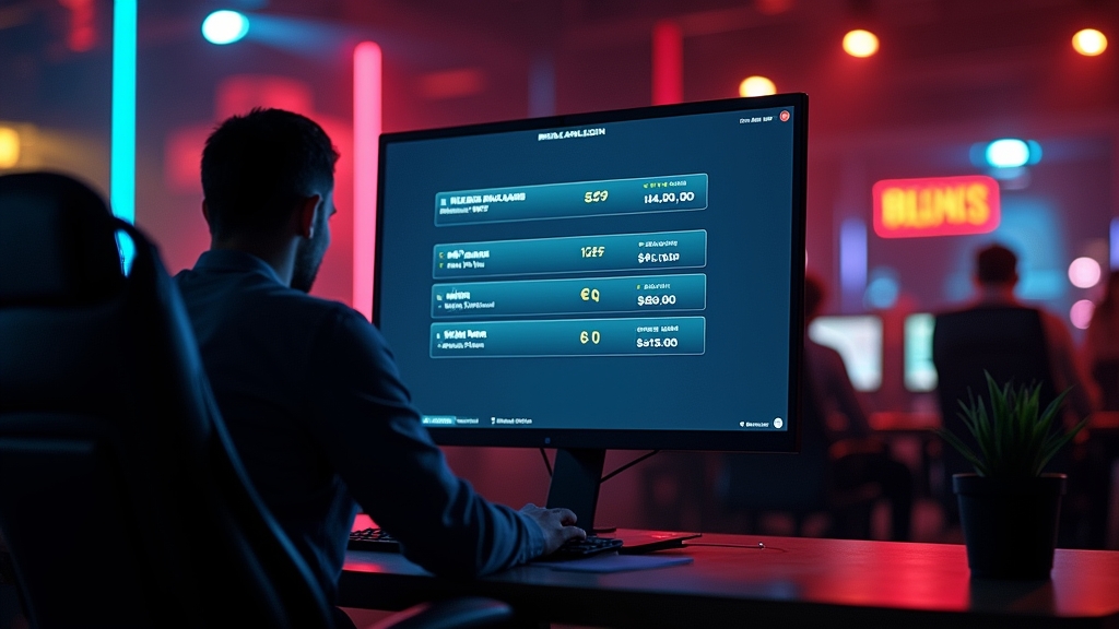Tela de saque com cartão, carteira digital e cripto em cassino escuro